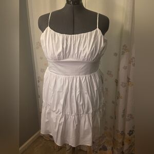EXPRES White Tiered Dress XL